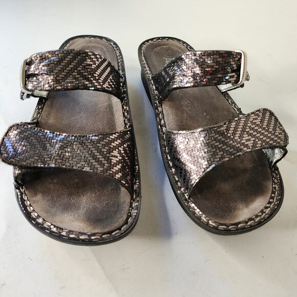Alegria Karmen Pewter Dazzler Sandals EU 38 US 8-8.5 Leather Comfort KAR-532 - Picture 3 of 8